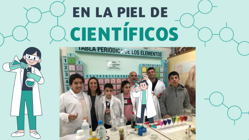 Presentación trabajo de química y ciencia ilustraciones moléculas verde turquesa (1)